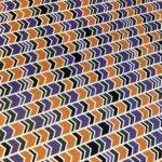 CHEVRON ARROWS Purple Orange 12”X12” Scrapbook Paper - Image 2