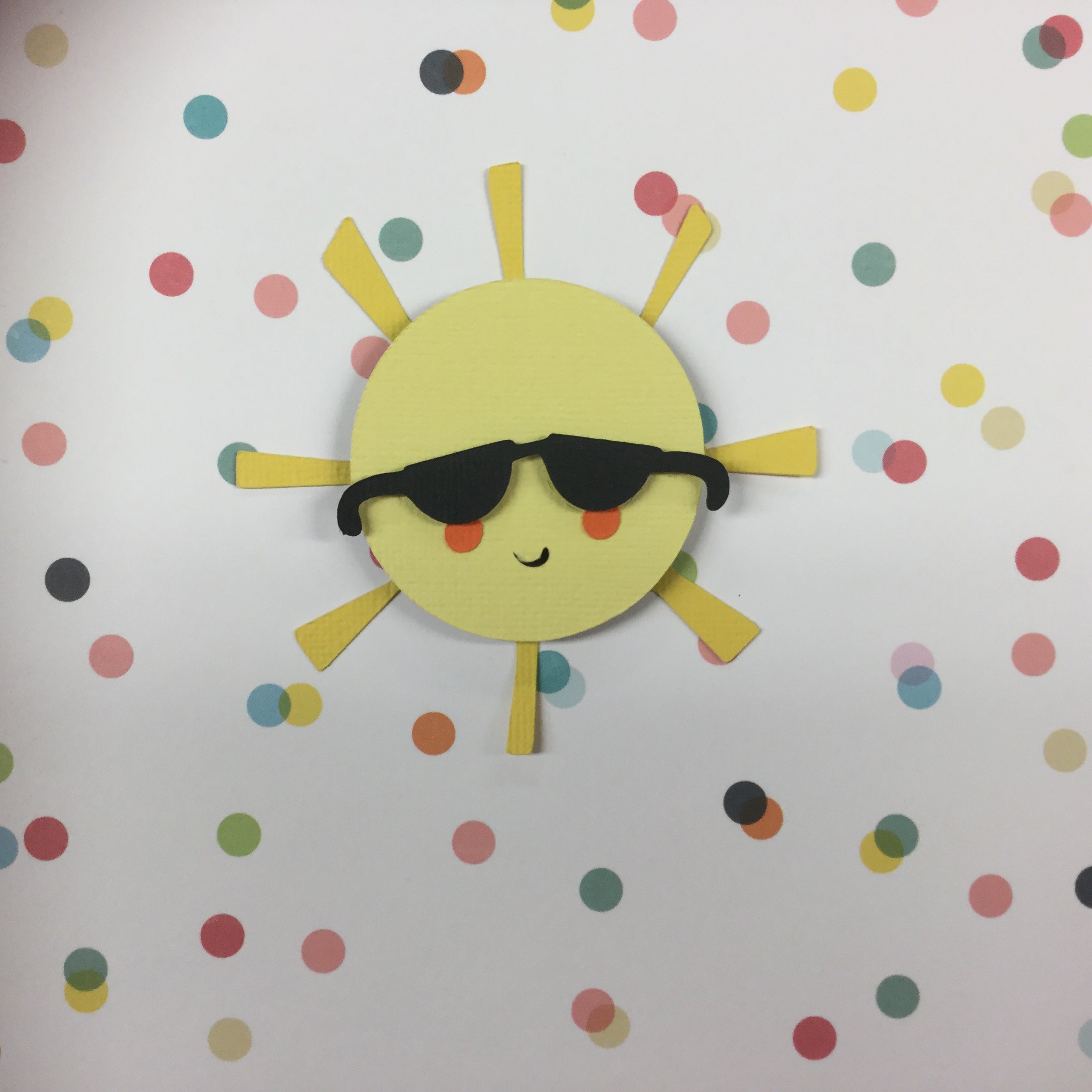18FACFE2-4009-4B37-ABF0-0874C1F044C5.jpg Cool SUN with SUNGLASSES Scrapbook Die Cuts - Image 1
