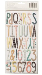 Thickers Crate Paper Wonder TRINKET Patterned Chipboard Letter Stickers - Image 2