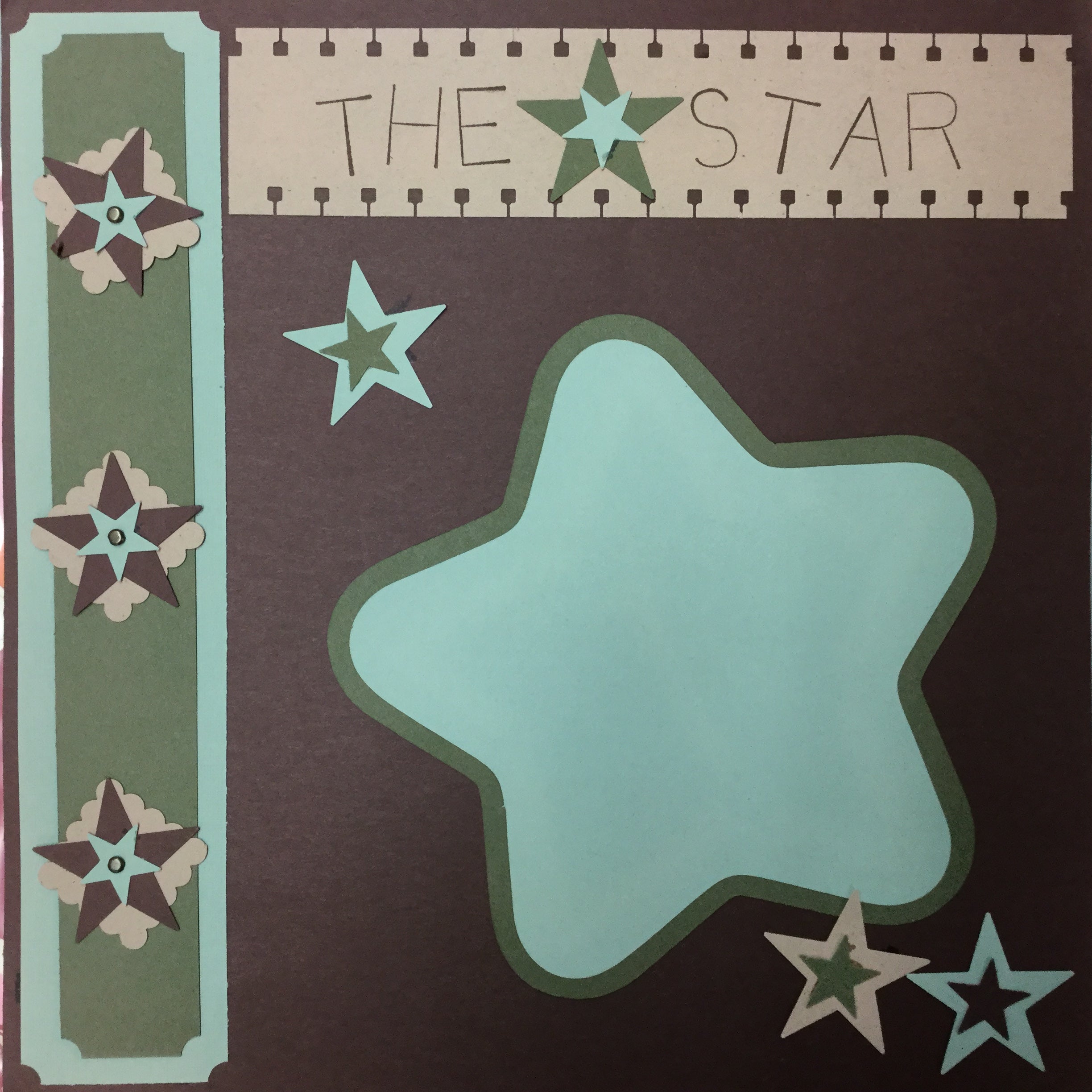 19A2ACD7-92F1-4793-B724-8B91FFC2EF60.jpg Premade Pages THE STAR OF THE SHOW 12"X12" (2) Scrapbook Pages - Image 1