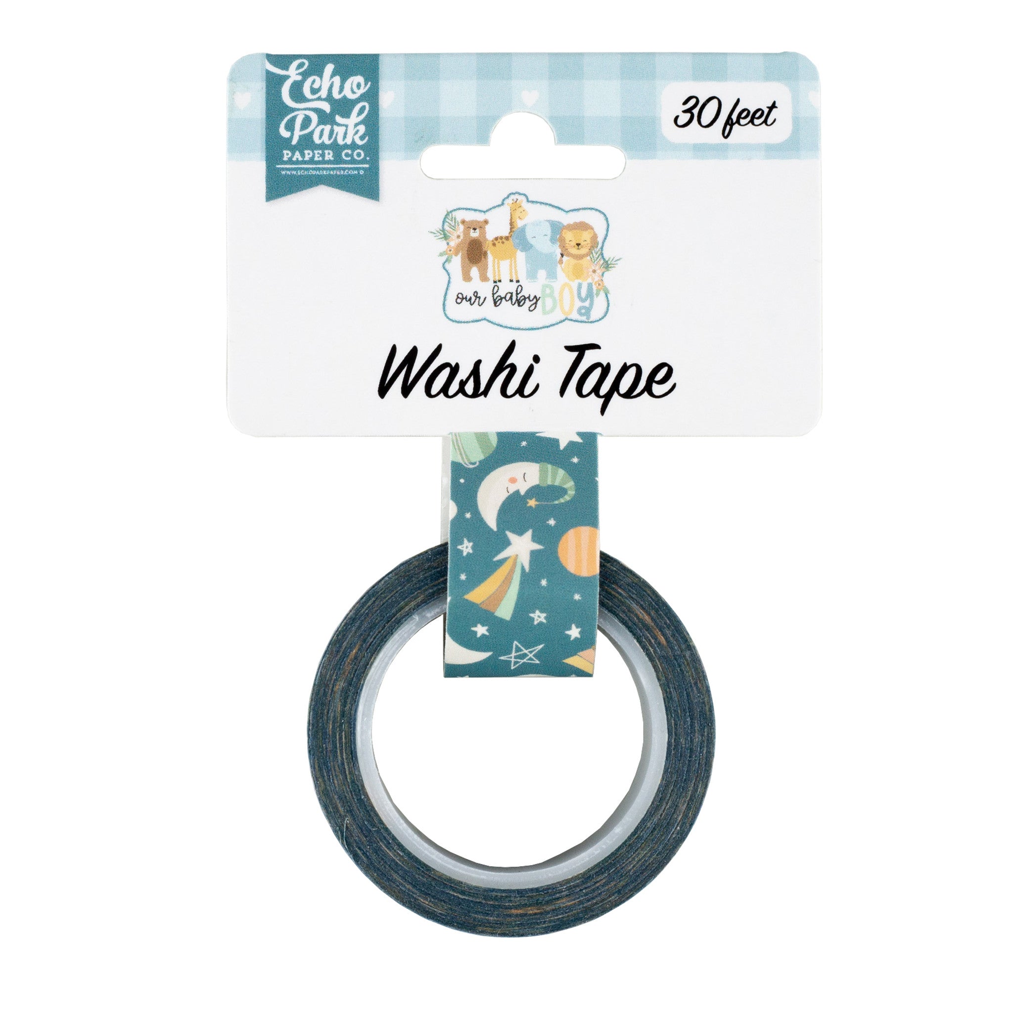 19B851AB-57B3-4353-BD99-4F2C44F063CA.jpg Echo Park Our Baby Boy NIGHT SKY WASHI TAPE - Image 1
