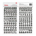 American Crafts Thickers 1st AVE Foam And Cardstock Letter Stickers
