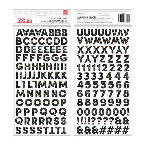 1A664587-4684-4768-A5D2-4DFDD301438A.jpg American Crafts Thickers 1st AVE Foam And Cardstock Letter Stickers - Image 1