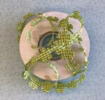 Scrapbooksrus GINGHAM FLORAL RIBBON 1 yard - Image 4