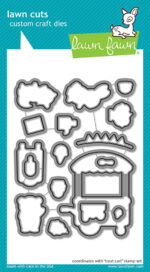 Lawn Fawn TREAT CART Clear Stamps and Die SET - Image 3