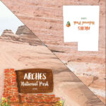 ARCHES KIT Papers and Stickers Utah National Park 3pc - Image 2