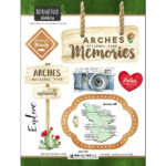 ARCHES KIT Papers and Stickers Utah National Park 3pc - Image 5
