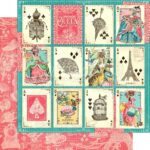 Graphic 45 EPHEMERA QUEEN A Winning Hand 12X12 Paper