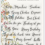 Craft Consortium FARM MEADOW Clear Stamps