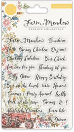 Craft Consortium FARM MEADOW Clear Stamps
