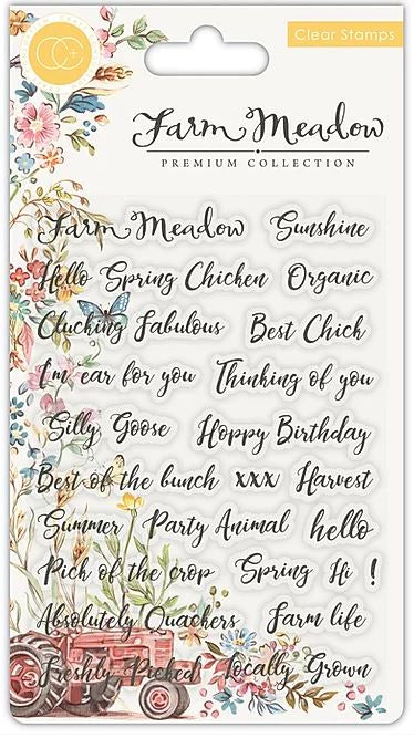 1C00C92A-A74C-4A10-BC05-DDBEAE24C850.jpg Craft Consortium FARM MEADOW Clear Stamps - Image 1