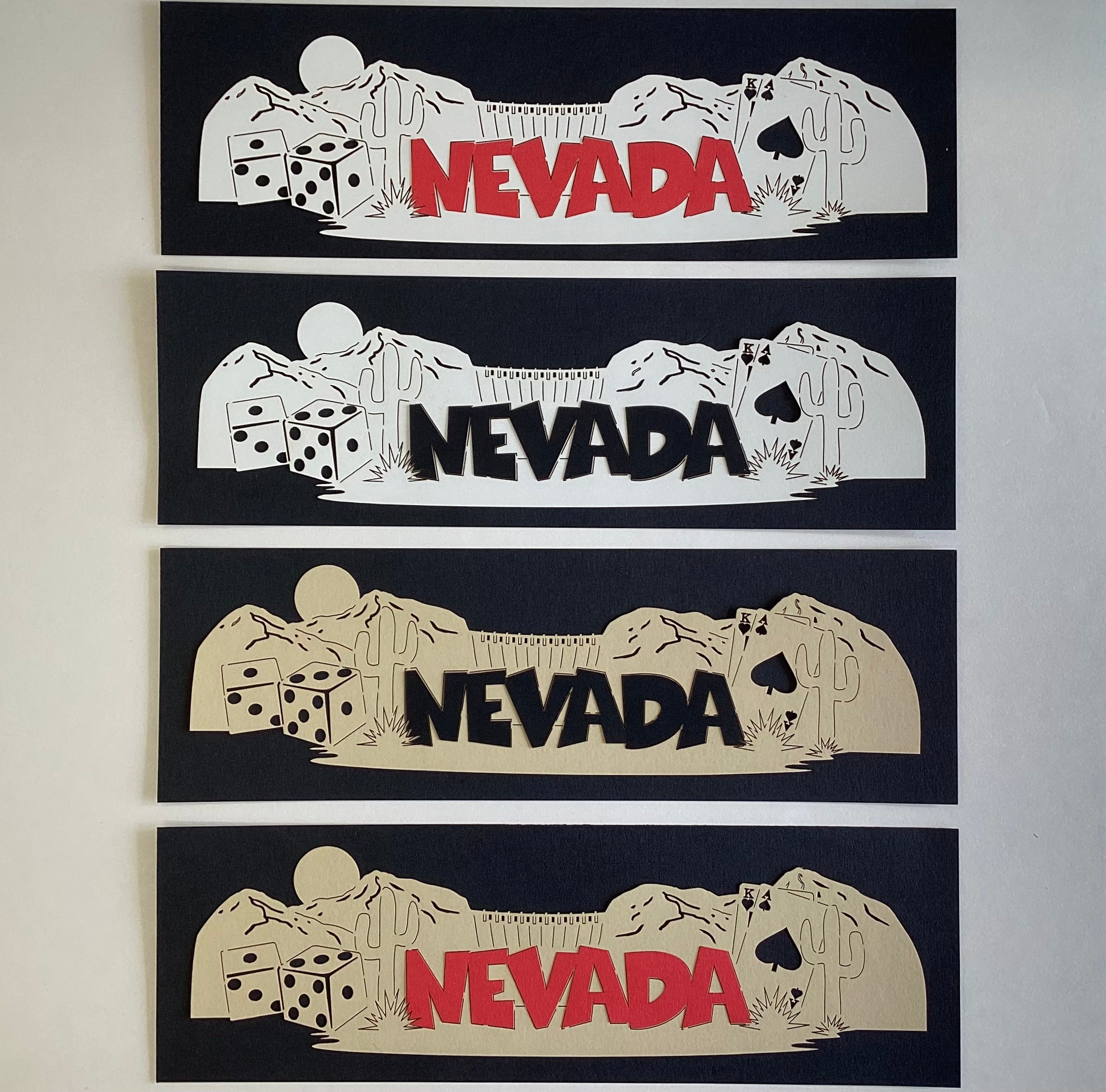 1C6ADF1A-EDE8-4126-9686-F82C7C6CB4E0.jpg NEVADA Word & Background Title Travel Laser Cuts 3"X 9" 1pc - Image 1