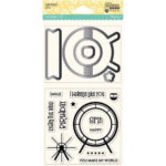 Jillibean Soup SPIN WHEEL Clear Stamps & Dies 16 pc.