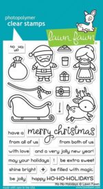 Lawn Fawn HO HO HOLIDAYS Clear Stamp & Die Set - Image 2