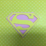 SUPERMAN & SUPERGIRL EMBLEM Superhero Custom Scrapbook Die Cuts