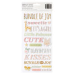 Thickers HELLO LITTLE GIRL Foam Phrase Stickers - Image 2