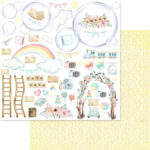 Asuka Studio Dreamland Collection DREAMY 12” x 12” Scrapbook Paper