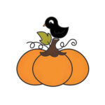 Imaginisce Snag 'em PUMPKIN Clear Acrylic Stamps - Image 2