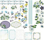 Couture Creations LE PETIT JARDIN Ephemera 36pc