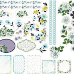 Couture Creations LE PETIT JARDIN Ephemera 36pc