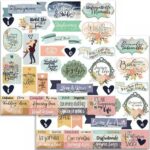 Stamperia LOVE STORY QUOTES SBB723 12"X12" Scrapbook Paper