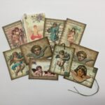 Tags & Ephemera 7pc VINTAGE CHERUBS & ANGELS