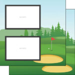 Scrapbook Customs GOLF QUICK PAGES 12"X12" Scrapbook Paper 2pc - Image 5