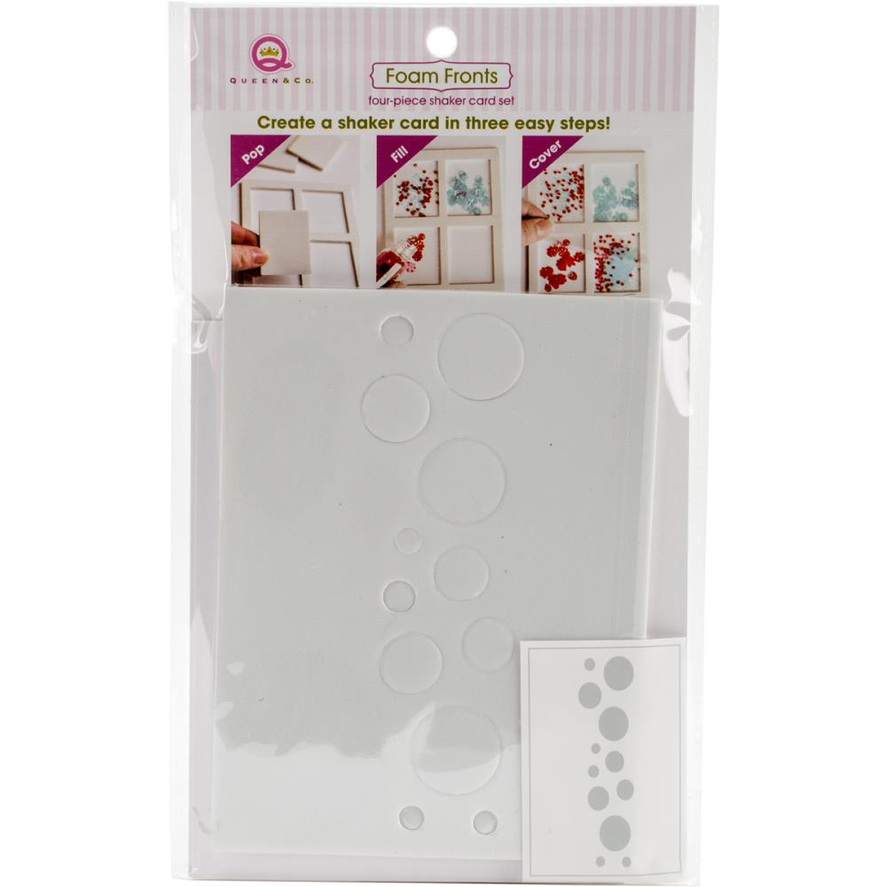 1FE95BB7-A33C-4DC4-BFF8-CD78175D5E25.jpeg Queen & Co Shaker Foam Fronts Card Set BUBBLES - Image 1