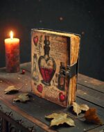 Soft Leather APOTHECARY Journal Deckle Edge Paper Blank A7 - Image 5