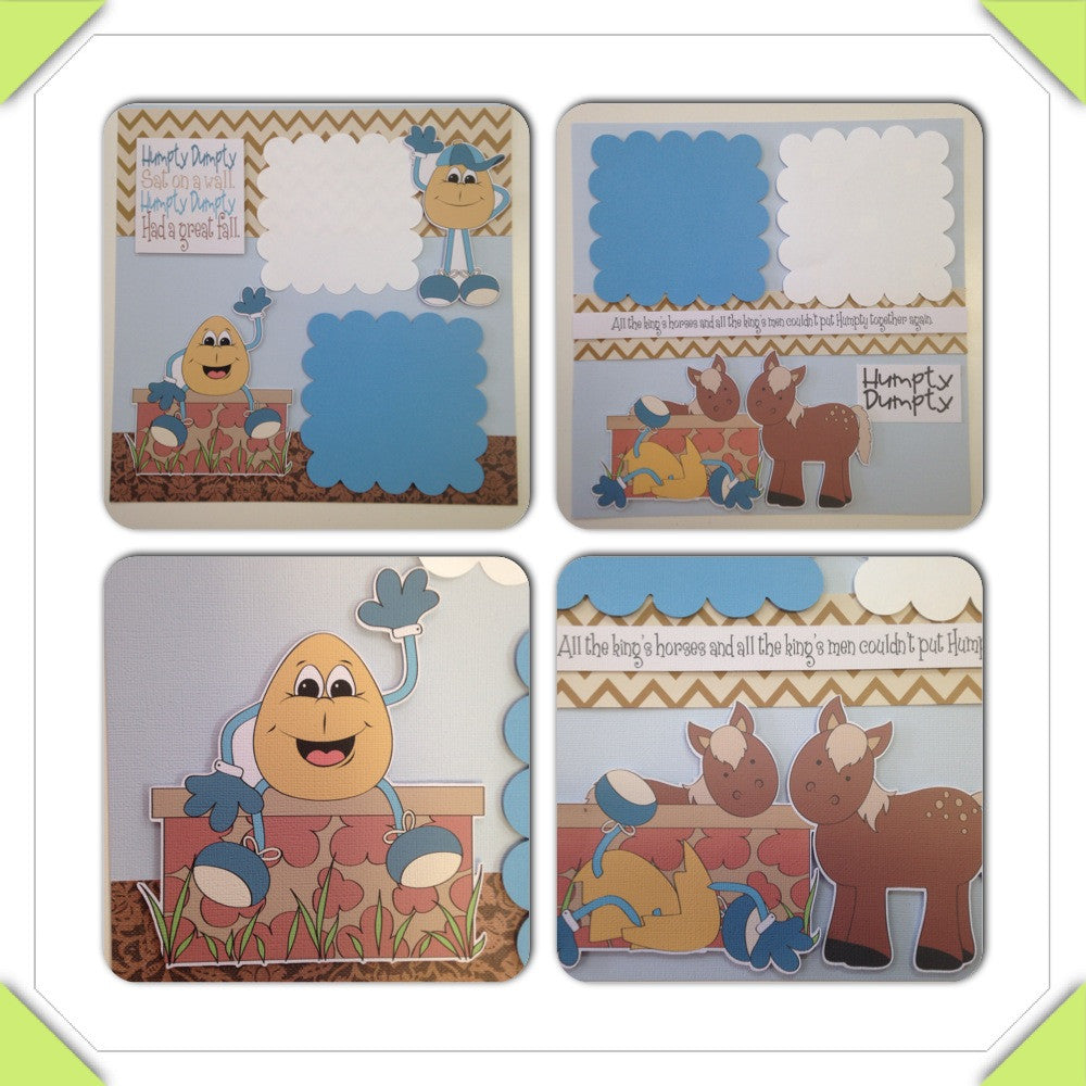2014-04-18_2014-04-18_001_005.jpg Page Kit HUMPTY DUMPTY NURSURY RHYMES (2) 12x12 Scrapbook - Image 1
