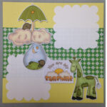 Page Kit African American BABY BOY GREEN (2) 12x12 Scrapbooks - Image 2