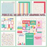 Pebbles ALL THE CAKE 12"X12" Scrapbook Paper