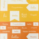 Pebbles ACCENT & PHRASE Stickers 6"X12" Sheet