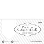 Core’dinations PREMIUM CARDSTOCK 65LB GREAT WHITE 12X12 Paper Pack