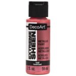 DecoArt Extreme Sheen CORAL Metallic Acrylic Paint 2oz