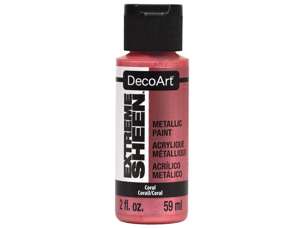 210A257E-386D-4D75-858C-79E3841D3EAE.jpg DecoArt Extreme Sheen CORAL Metallic Acrylic Paint 2oz - Image 1