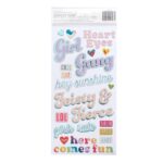 Thickers Pink Paislee WILD CHILD GIRL POWER Chipboard Accent & Phrase Stickers - Image 2