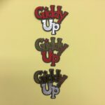 GIDDY UP Cowboy Scrapbook Die Cut