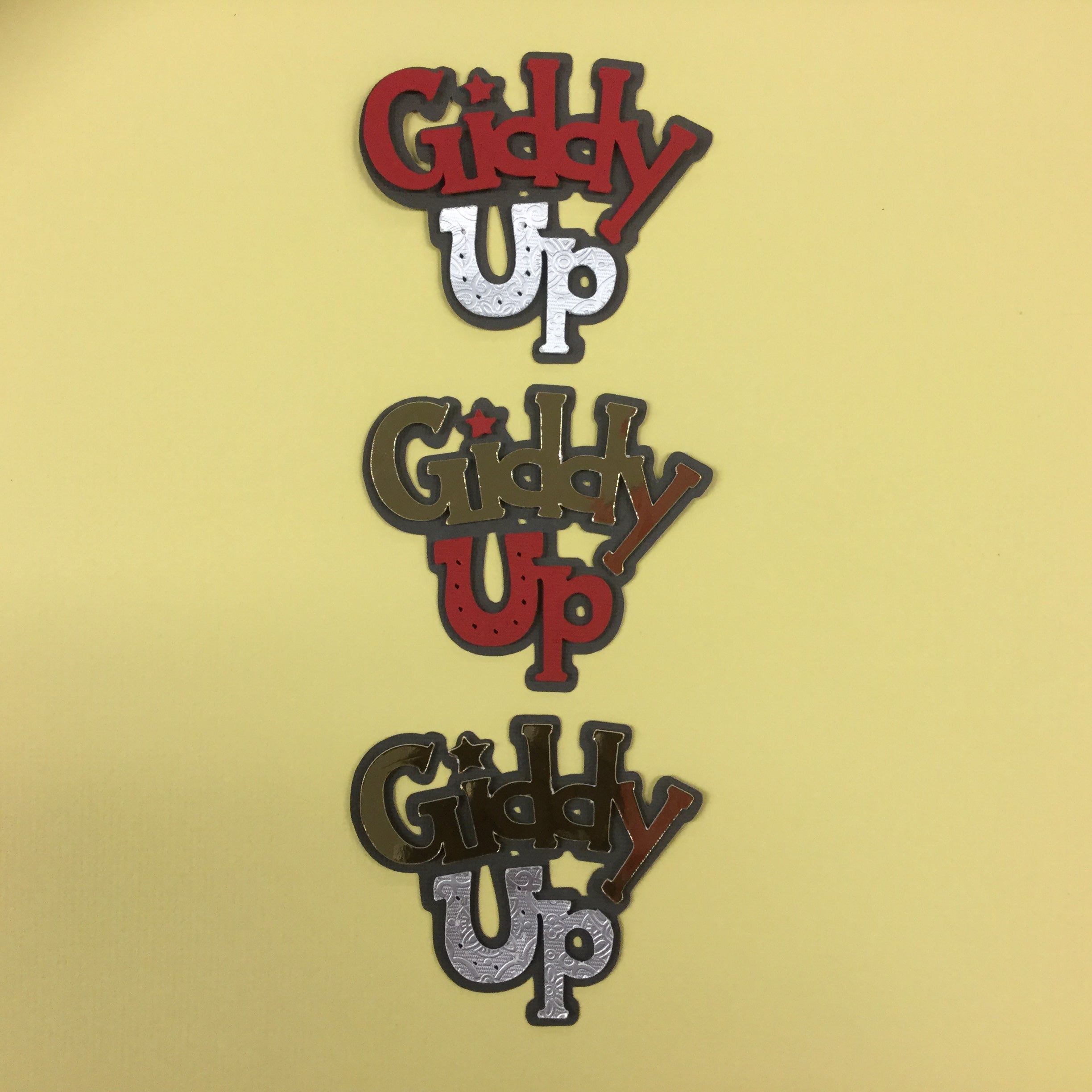 2152EFB3-C350-4777-B175-114770CD5646.jpg GIDDY UP Cowboy Scrapbook Die Cut - Image 1