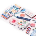 Paper House BOOK LOVER 3D Sticker 12pc - Image 3