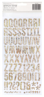 Thickers Abroad EVERYWHERE MAP Chipboard Letter Stickers - Image 2
