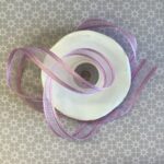 May Arts 5/8" Satin With Silver Edge Ribbon 1 yard - Image 4