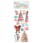 Stamperia CANDY CHRISTMAS RUB ON Rubon Sheet - Image 2