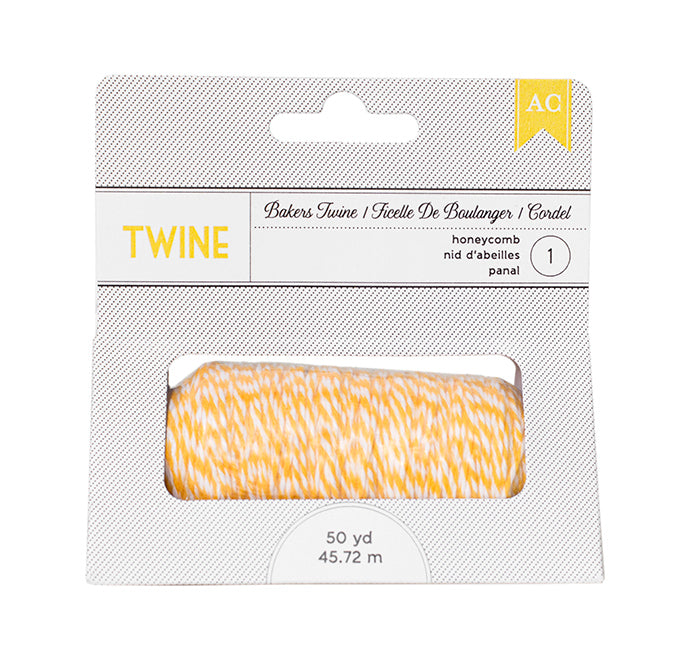 2282A71E-6B77-4737-B4FC-30A4718779D3.jpeg American Crafts BAKERS TWINE Yellow 50yds - Image 1