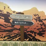 DieCut HIKING SIGN POST Forest Lake Mountain Waterfall Canyon Die Cuts - Image 8