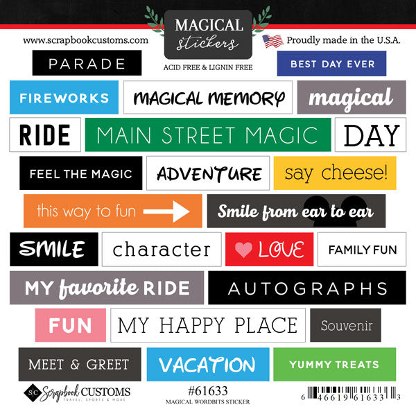 23D11E73-E99B-453F-B765-8DC909212075.jpg Magical Stickers WORDBITS Stickers 25pc - Image 1