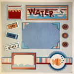 Premade Scrapbook Page WATER FUN 12X12 Scrapbooksrus