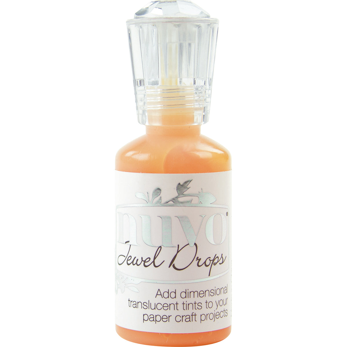 247327PK.jpg Nuvo Jewel Drops ORANGE MARMALADE Translucent Enamel Dots 1oz - Image 1