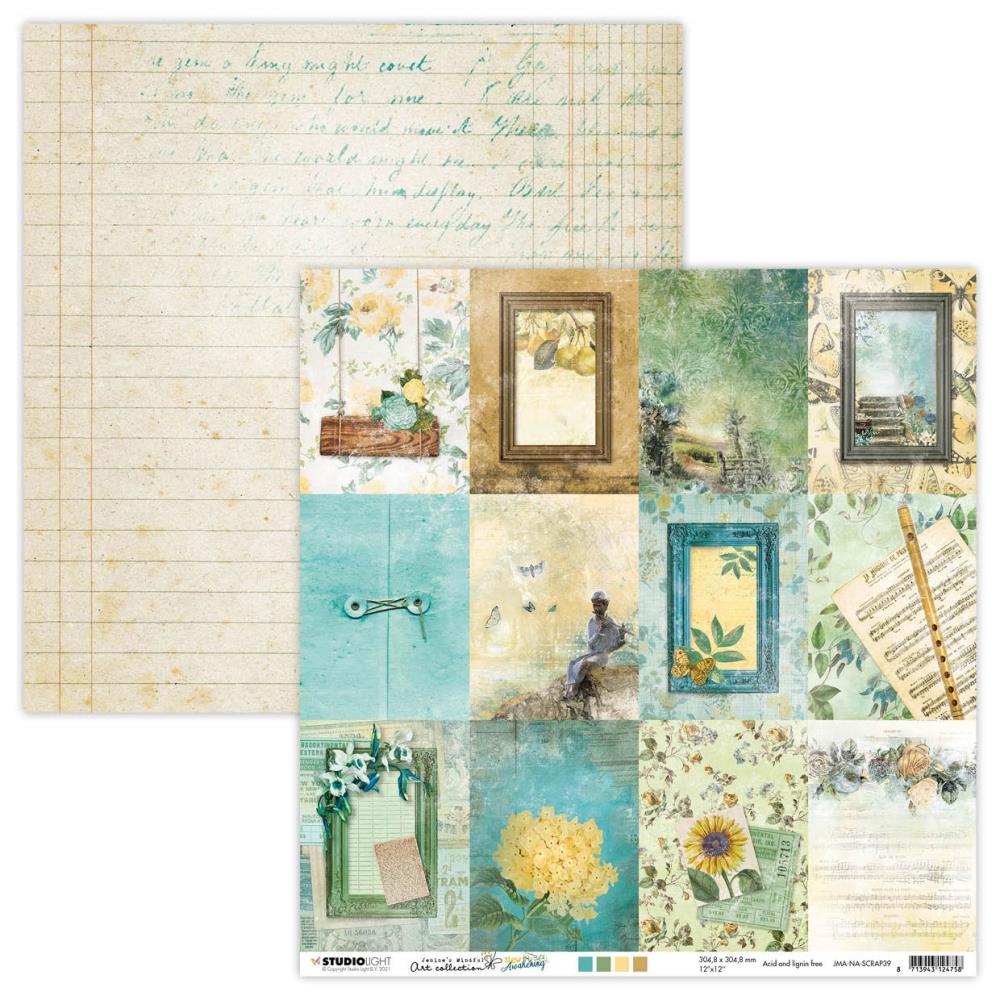 24787579-AC2A-4443-871C-E07602FDB9B0.jpg Studio Light NEW AWAKENING 12”x12” Scrapbook Paper SCRAP39 - Image 1