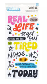 Thickers AC WHATEVS PUFFY Phrase Stickers 74pc - Image 4